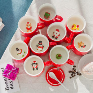 Tazza di Natale in Ceramica con Sorpresa 3D all’Interno