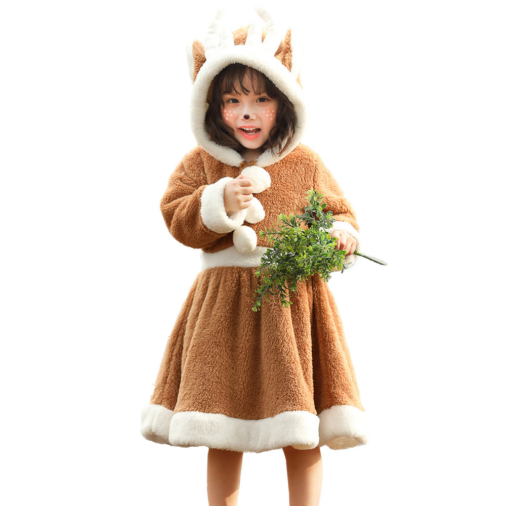 Costume Natalizio da Renna per Bambine Costume Natalizio da Renna per Bambine