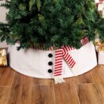 Gonna per Albero di Natale Bianca – Stile Sciarpa