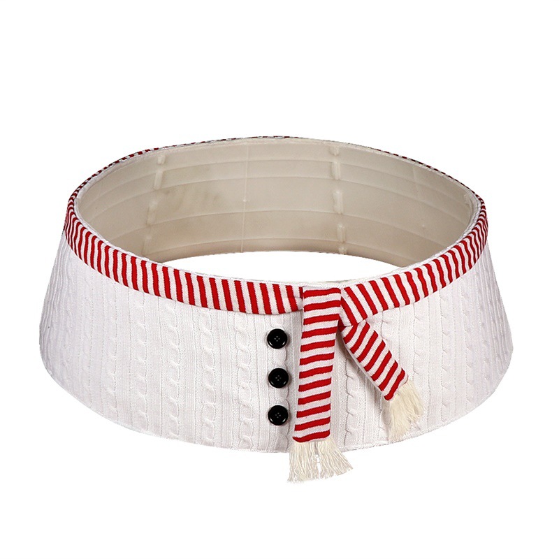 Gonna per Albero di Natale Bianca – Stile Sciarpa Gonna per Albero di Natale Bianca – Stile Sciarpa - immagine 5