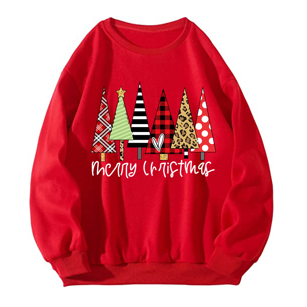 Felpa Natalizia Donna “Merry Christmas” con Alberi di Natale Felpa Natalizia Donna “Merry Christmas” con Alberi di Natale - immagine 5