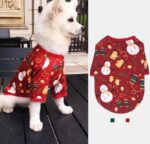 Vestito di Natale per Cani | Maglia Calda con Motivi Natalizi