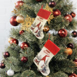 Calze di Natale con Pupazzi Gnome | Decorazioni Natalizie in Tessuto