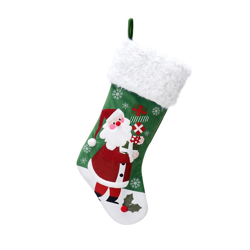 Calze Natalizie in Velluto Rosso/Verde | Edizione Babbo Natale e Pupazzo di Neve Calze Natalizie in Velluto Rosso/Verde | Edizione Babbo Natale e Pupazzo di Neve - immagine 6