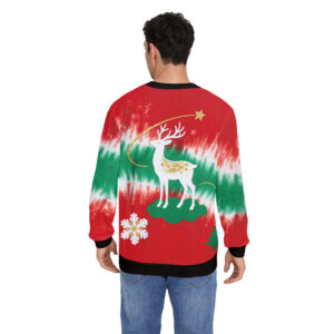Felpa Natalizia Unisex con Stampa Festiva – Vestibilità Comoda, Maniche Lunghe, Pullover Girocollo
