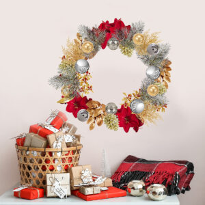 Christmas leaves, Christmas balls, wreaths, stickers, home room wall stickers Christmas leaves, Christmas balls, wreaths, stickers, home room wall stickers