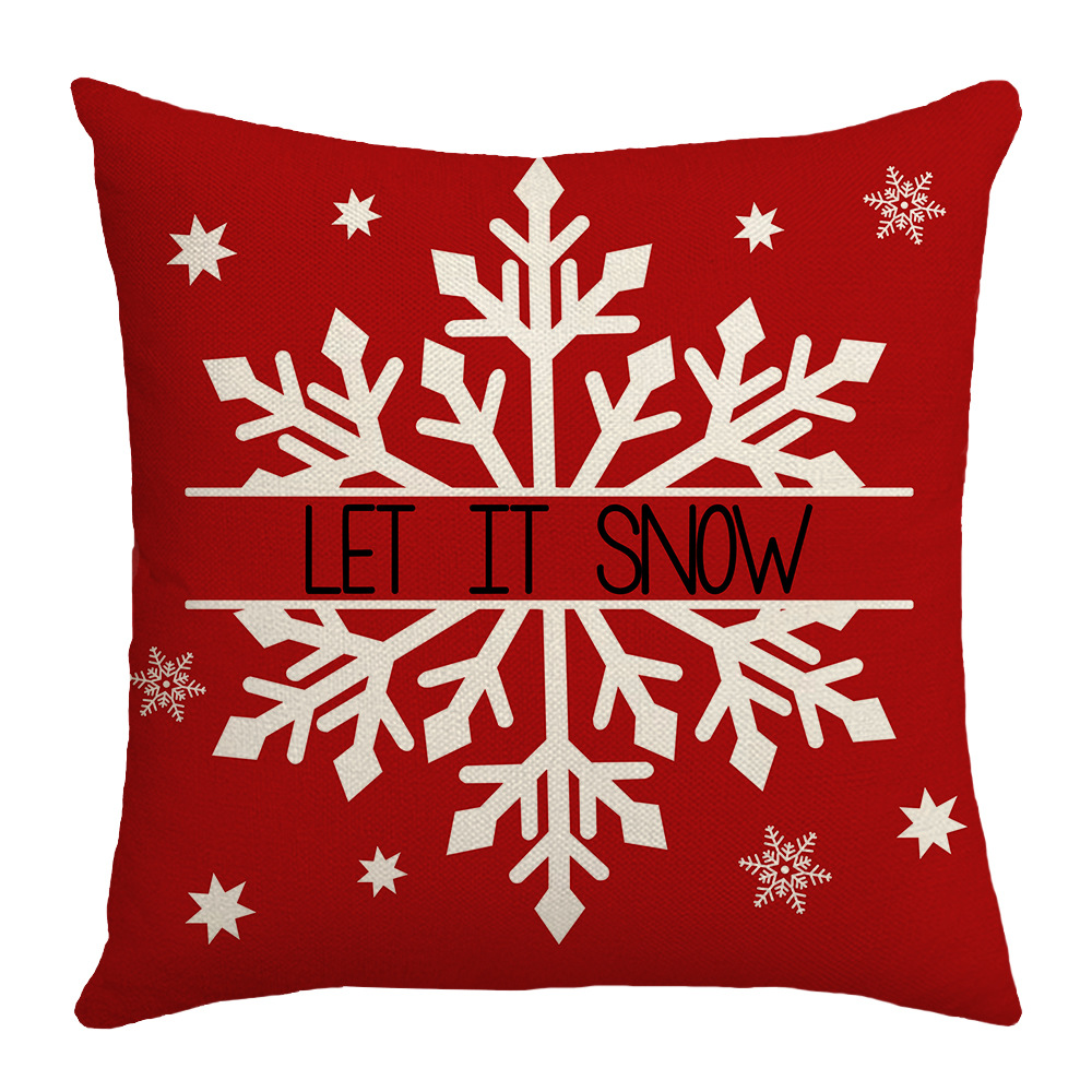 Set di Fodere per Cuscini Natalizi 45×45 cm – Motivi Albero, Fiocchi di Neve e Merry Christmas Set di Fodere per Cuscini Natalizi 45×45 cm – Motivi Albero, Fiocchi di Neve e Merry Christmas - immagine 5